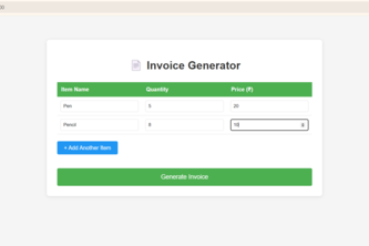GST Invoice Generator