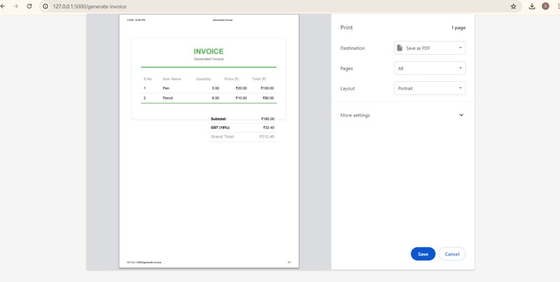 GST Invoice Generator – screenshot 3