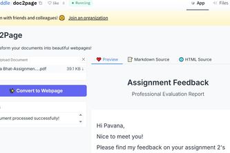 PDF to Web Page