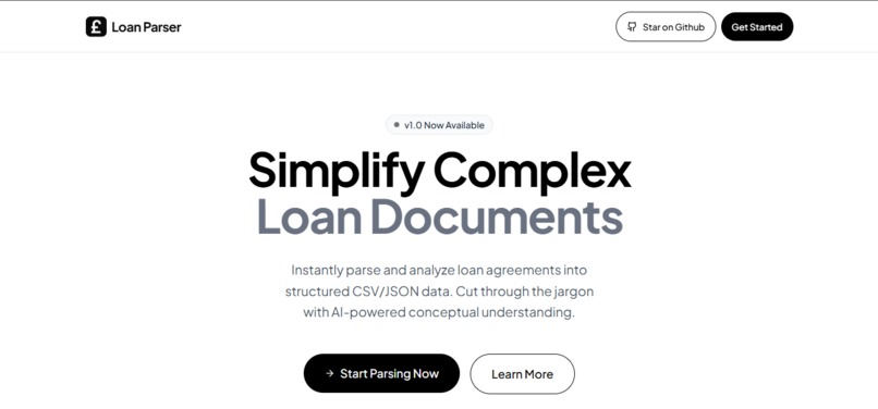 Loan Parser - AI Loan analysis tool – screenshot 1