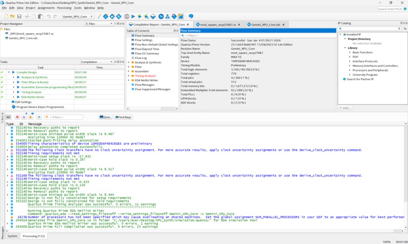 Gemini XPU: Ultra-Efficient FPGA Crypto Core – screenshot 2