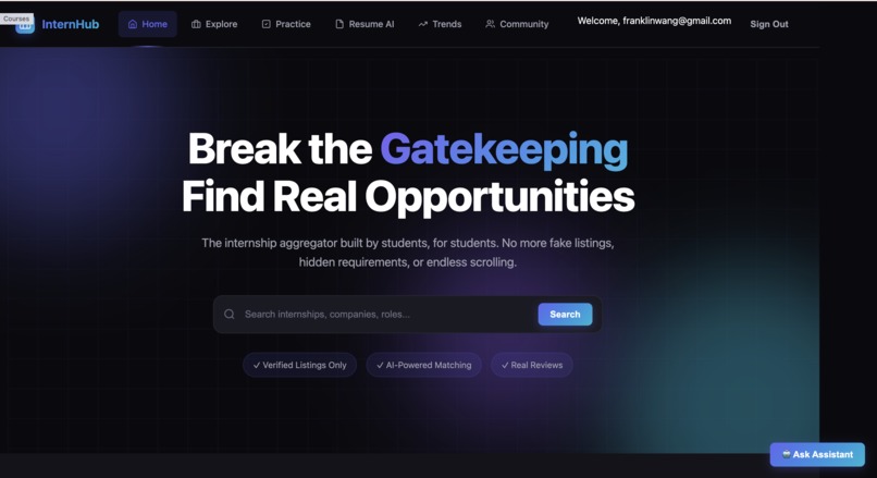 InternConnect – screenshot 1