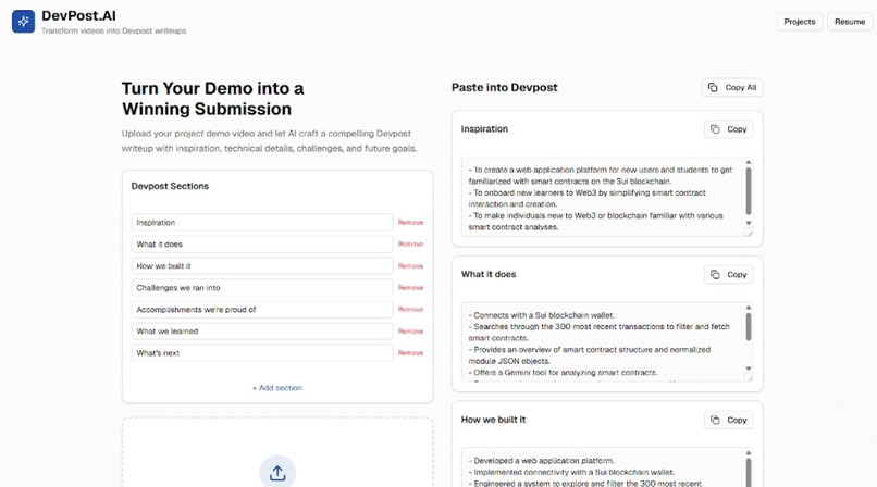 DevpostResume.AI – screenshot 4