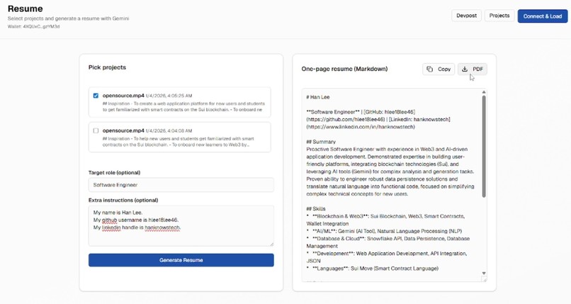 DevpostResume.AI – screenshot 5