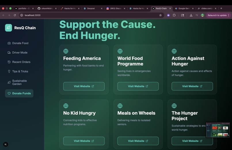 ResQChain-Food waste management system – screenshot 6