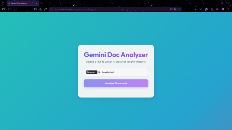 Gemini Doc Analyzer – screenshot 1