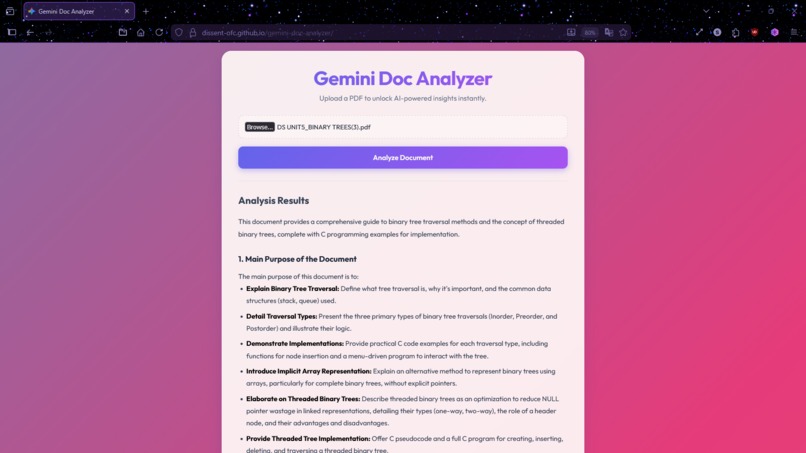 Gemini Doc Analyzer – screenshot 2