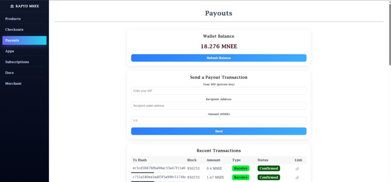 Rapyd MNEE – screenshot 11