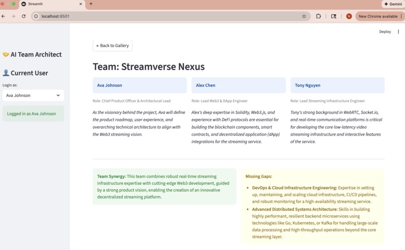 AI Team Architect – screenshot 3