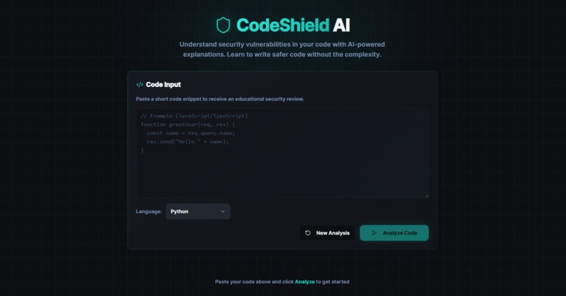 CodeShield AI – screenshot 1