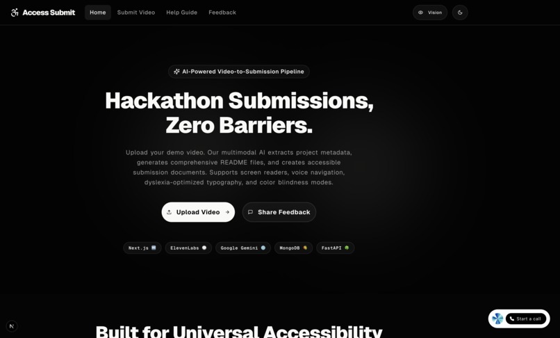 Access Submit – screenshot 1