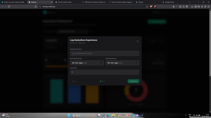 HackLog – screenshot 4