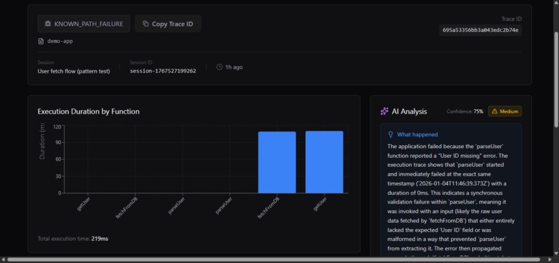 HackTrace – screenshot 2