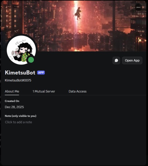 KimetsuBot – screenshot 1
