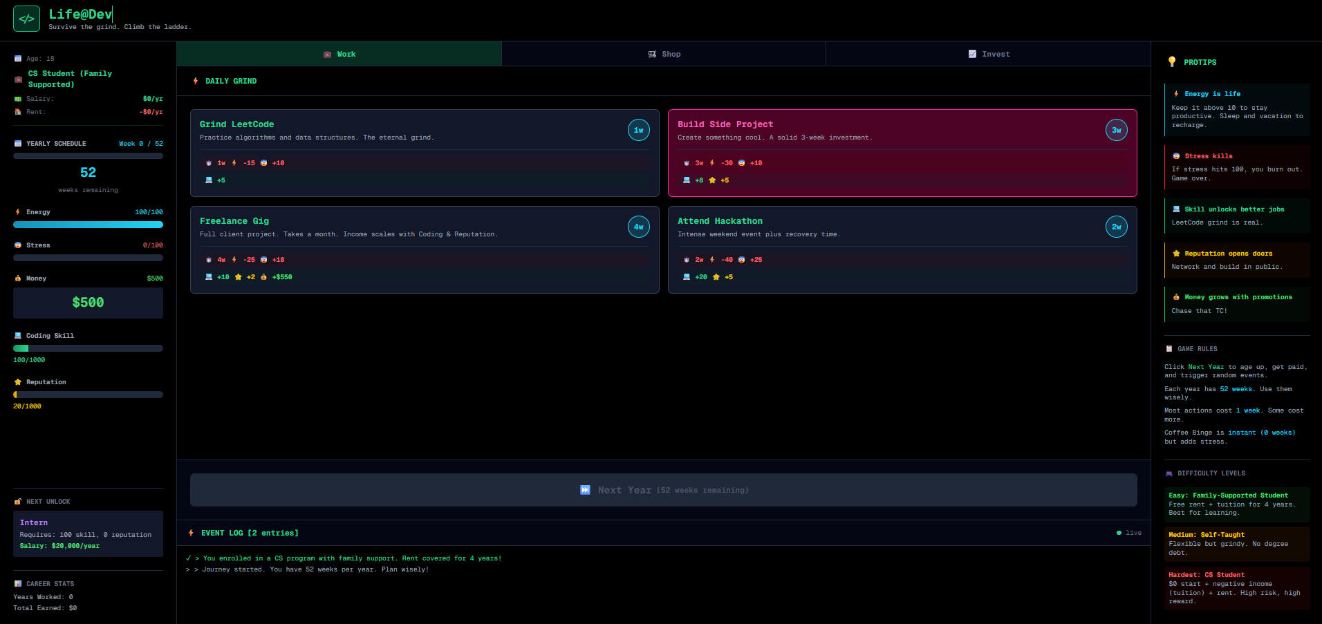Life@Dev | Devpost