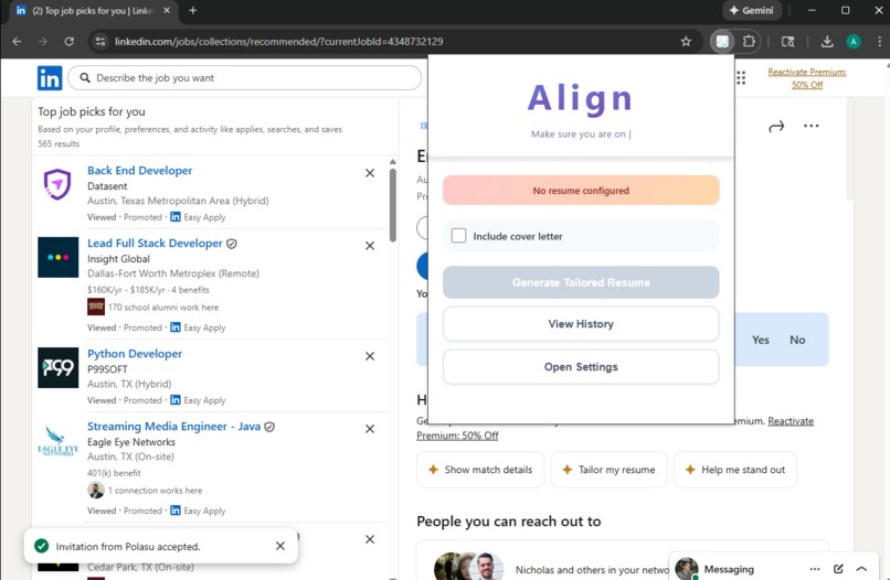 Align – screenshot 2