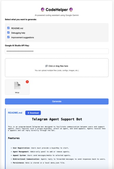 CodeHelper – screenshot 2
