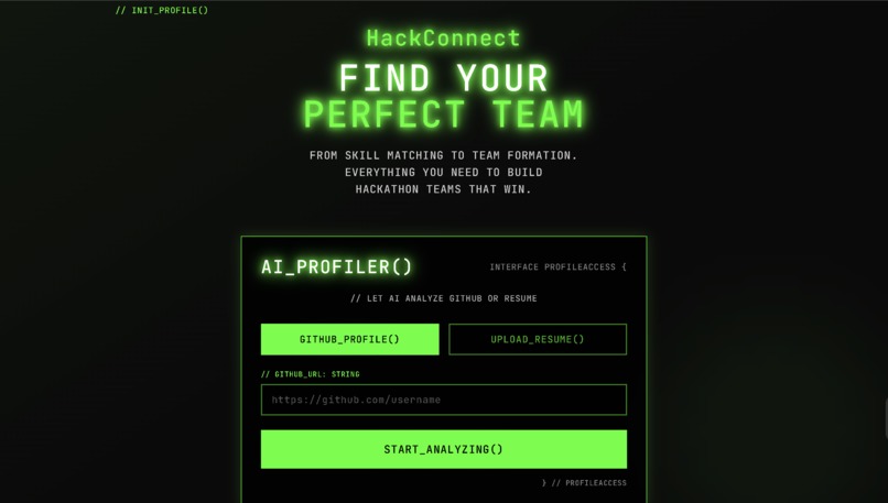 HackConnect – screenshot 2