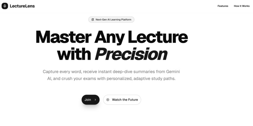 LectureLens – screenshot 1