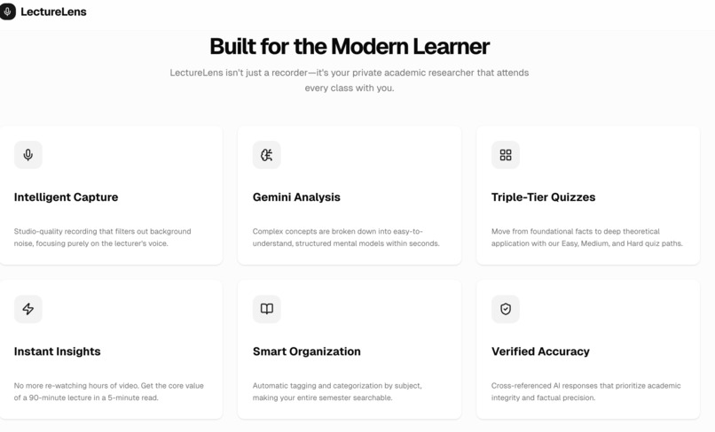 LectureLens – screenshot 2