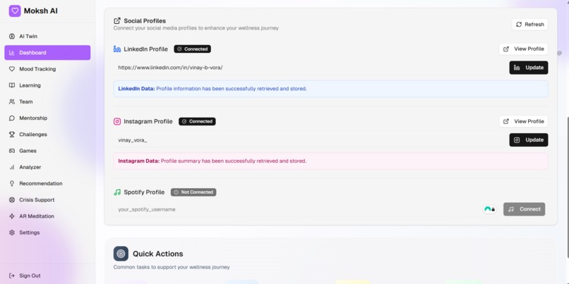 MokshAI – screenshot 1
