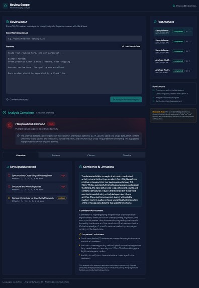 ReviewScope – screenshot 1