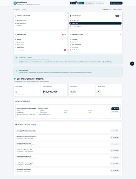 NovaFlow AI - Intelligent Loan Management & Trading Platform – screenshot 16