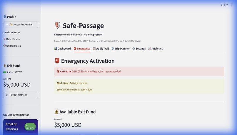 SafePassage – screenshot 2