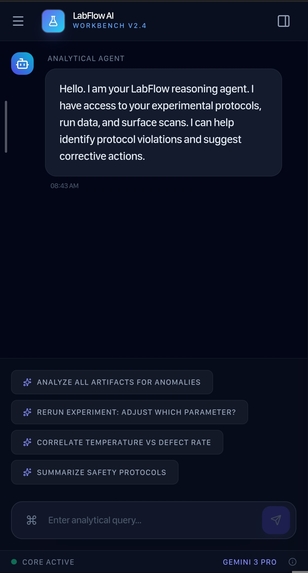 LabFlow AI – Multimodal Experiment Reasoning – screenshot 1