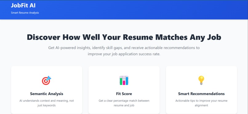 JobFit AI – screenshot 1