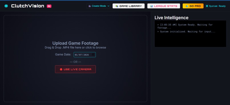 ClutchVision AI – screenshot 1
