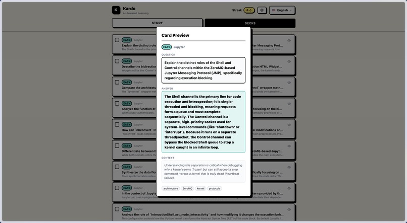 Kardo - AI-Powered Spaced Repetition Learning – screenshot 6