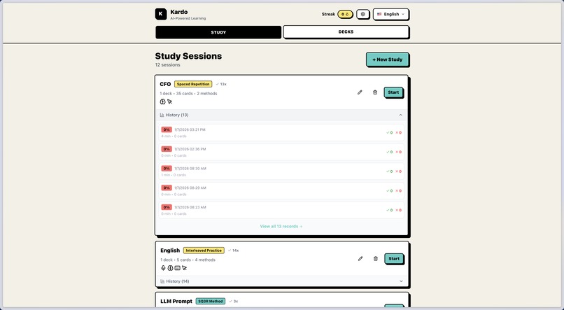 Kardo - AI-Powered Spaced Repetition Learning – screenshot 14