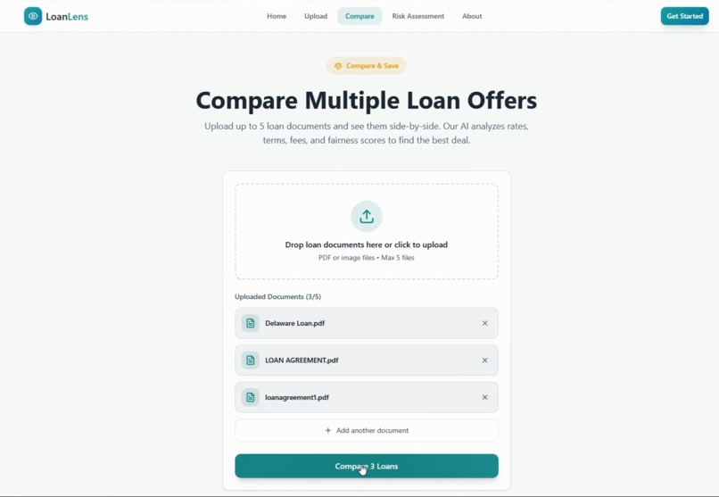 Loanlens Web Application – screenshot 8
