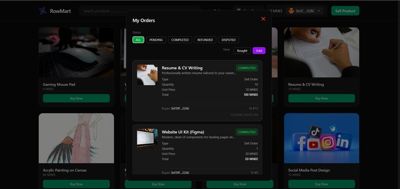 RowMart – screenshot 3