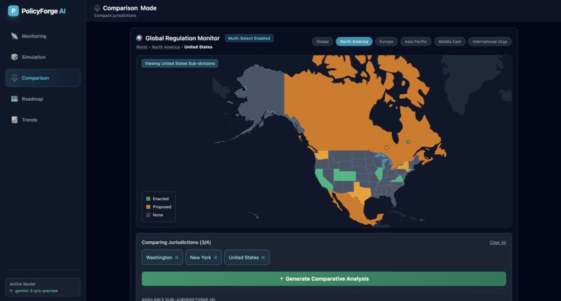 PolicyForge: AI Automation Policy Simulator – screenshot 1