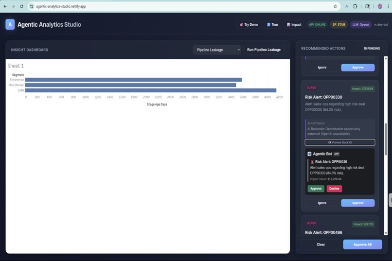 Agentic Analytics Studio – screenshot 3