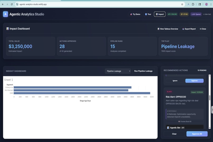 Agentic Analytics Studio – screenshot 4