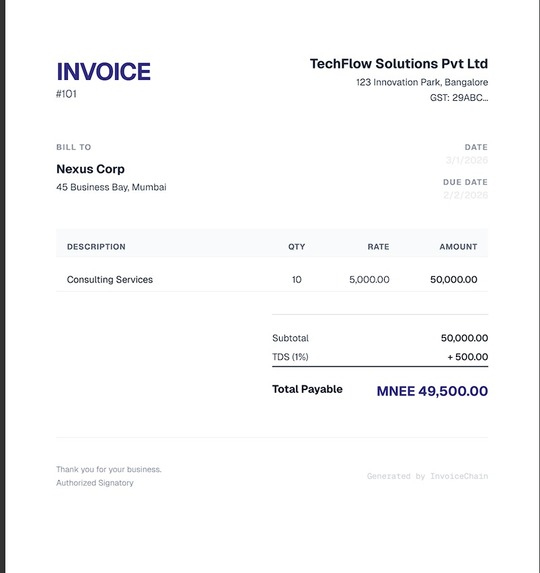 InvoiceChain Pro – screenshot 2