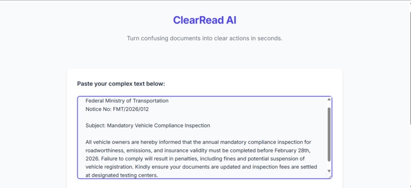 ClearRead AI – screenshot 3