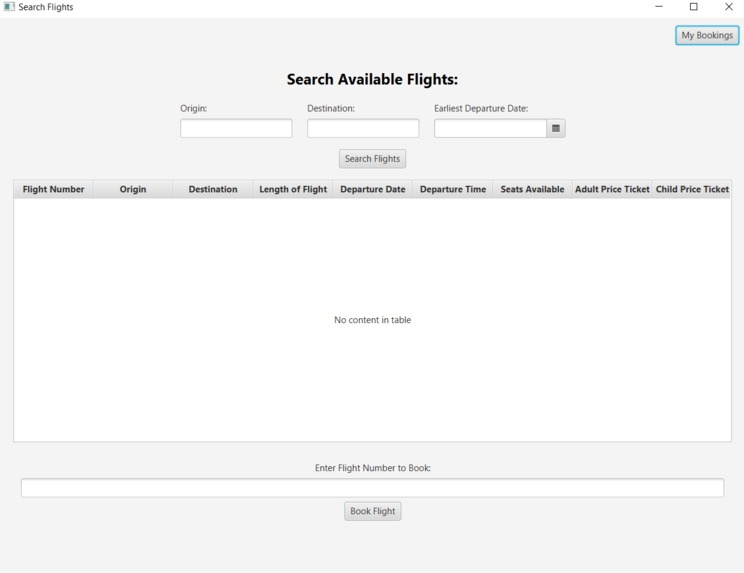 Airline Reservation System – screenshot 3
