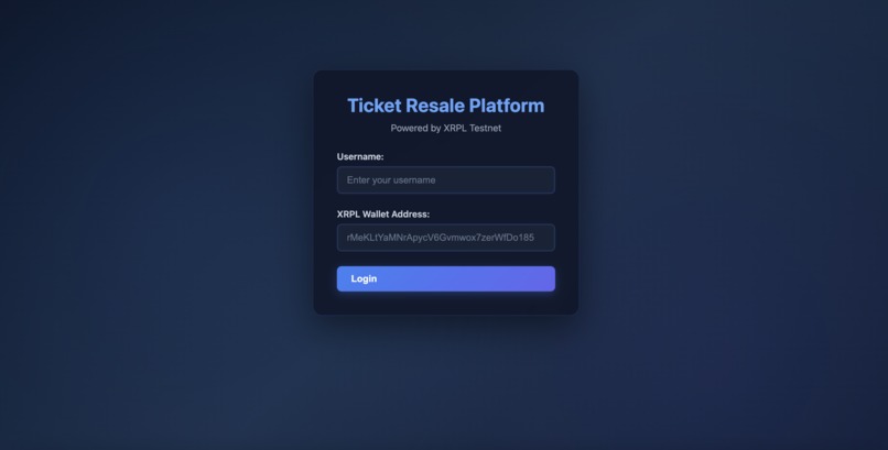 Blockchain Based Ticketing Platform – screenshot 4