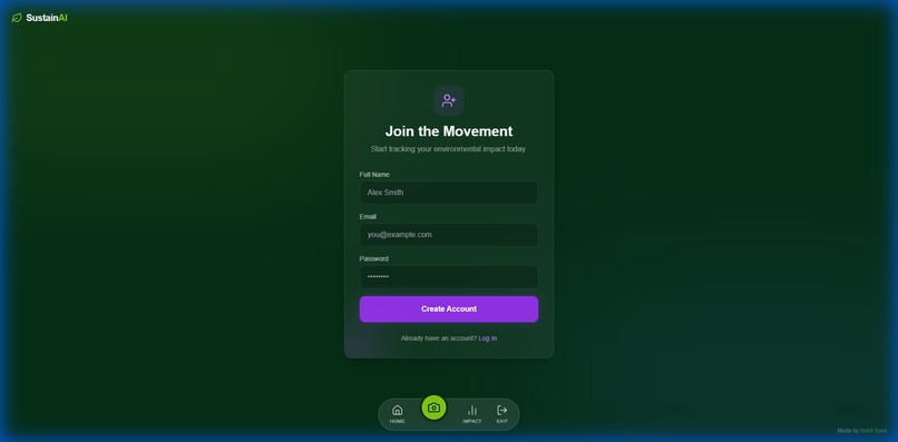 SustainAI – screenshot 2