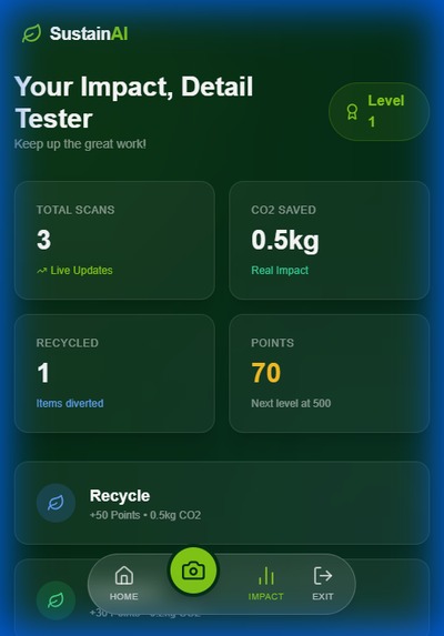 SustainAI – screenshot 4