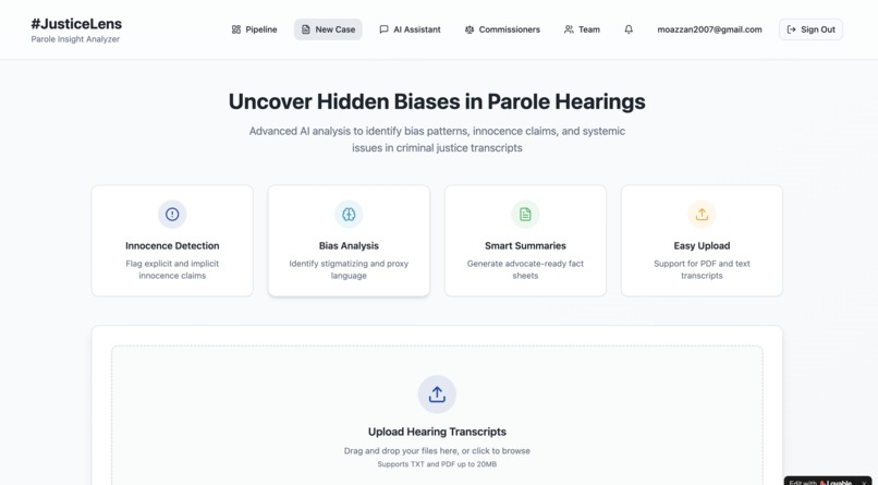 JusticeLens – screenshot 2