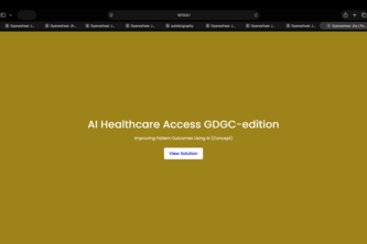 AI-Healthcare Access GDGC-edition