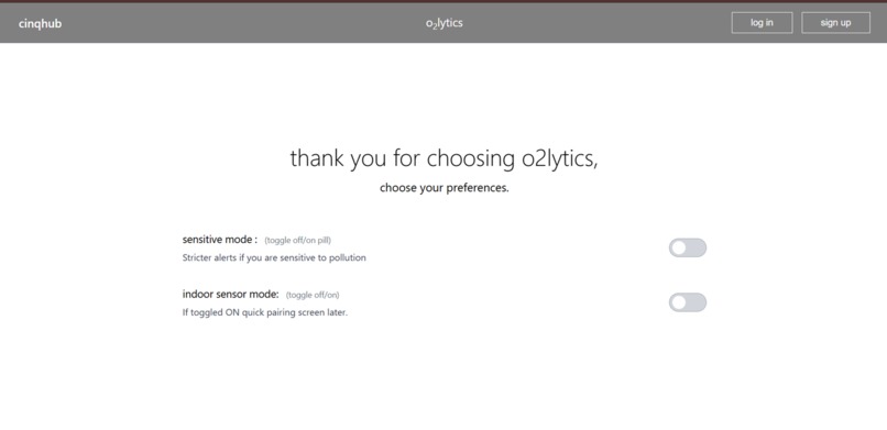 O₂lytics – screenshot 1