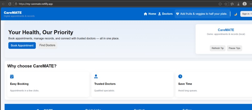CareMate – A Compassion-Driven Digital Healthcare Platform – screenshot 13