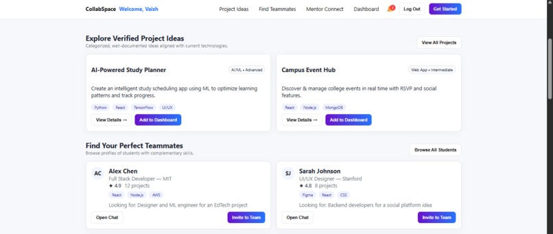 CollabSpace – screenshot 2