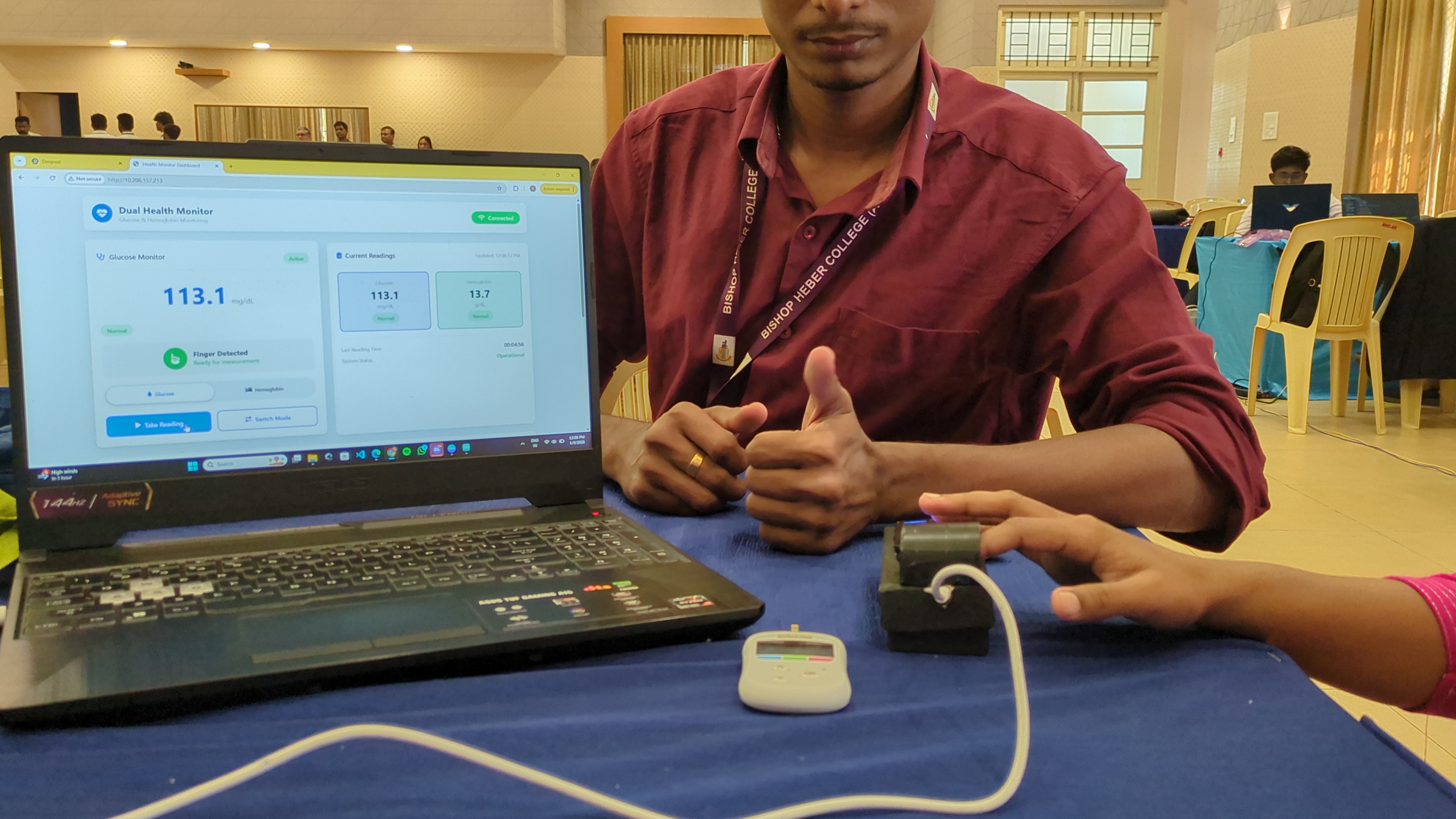 Non-Invasive Blood Biochemical Analysis Using NIR Sensor | Devpost